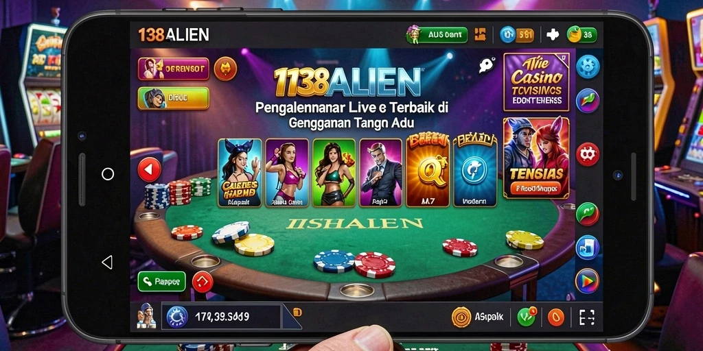 Tampilan gameplay Live Casino yang mengesankan di 138ALIEN.