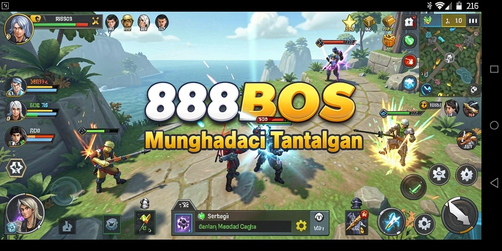 Tampilan menarik dari gameplay strategi di 88BOS.