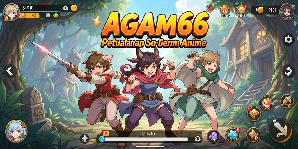 Tampilan gameplay yang menakjubkan dan penuh aksi dalam AGAM66.