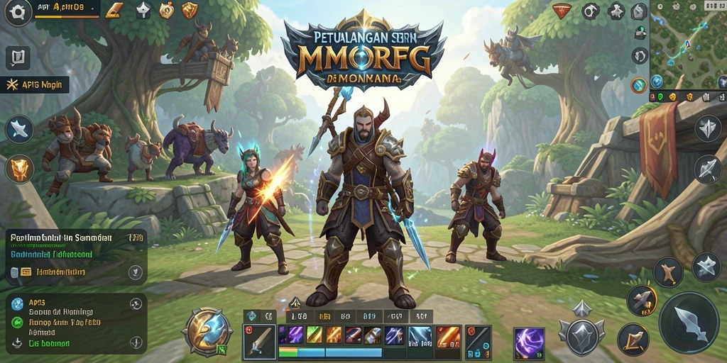 Menampilkan gameplay seru dari API33 dalam dunia MMORPG.