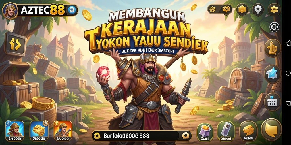 Screenshot AZTEC88 menampilkan gameplay Tycoon yang menarik.