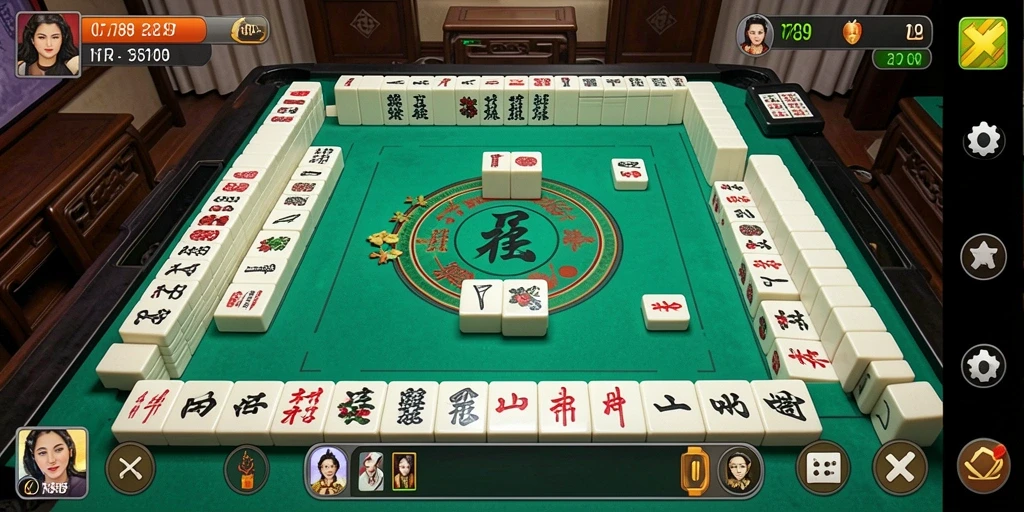 Tampilan gameplay seru dalam C789 - Mahjong yang menarik.