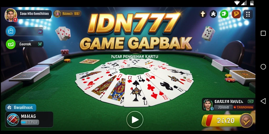 Tampilan gameplay <strong>IDN777</strong> yang menawan saat memainkan Gaple.