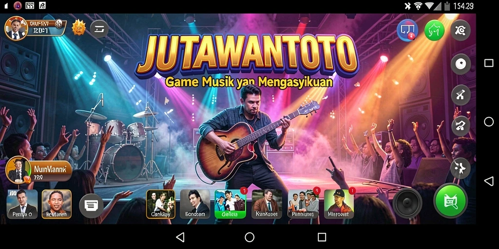 Tampilan antarmuka JUTAWANTOTO yang menarik dan intuitif.