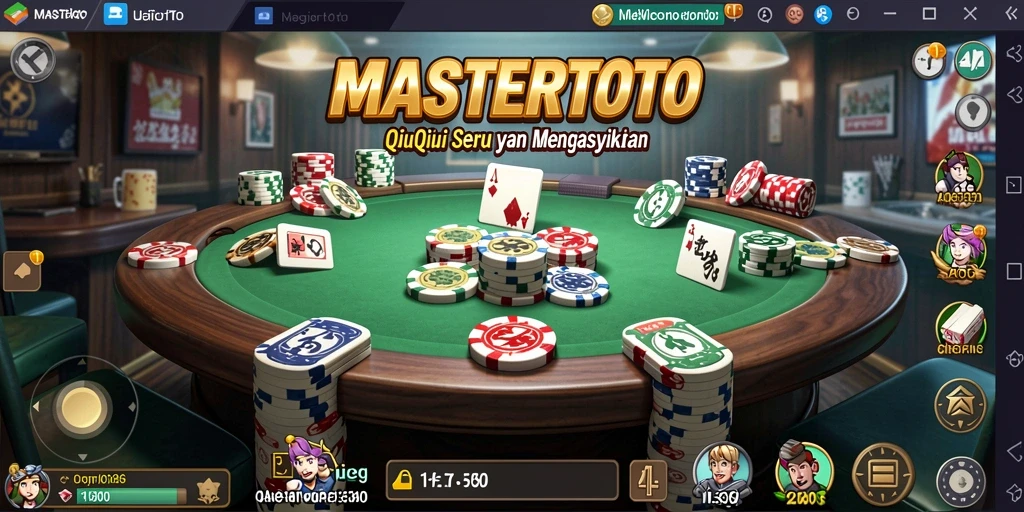 Tampilan permainan QiuQiu MASTERTOTO yang seru dan menarik.
