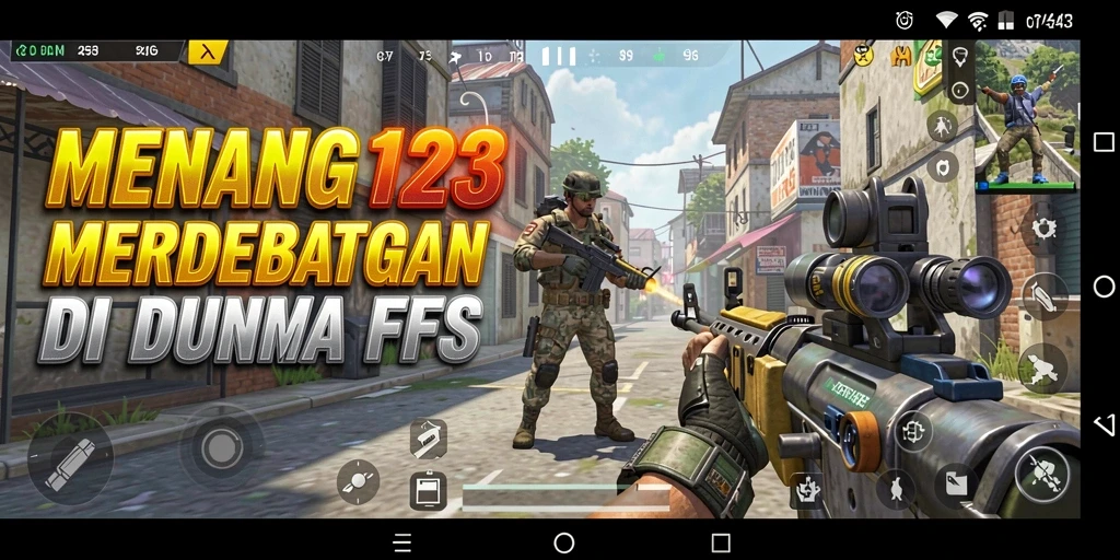 Screenshot gameplay intens dari MENANG123 dengan aksi tembak-menembak yang seru.