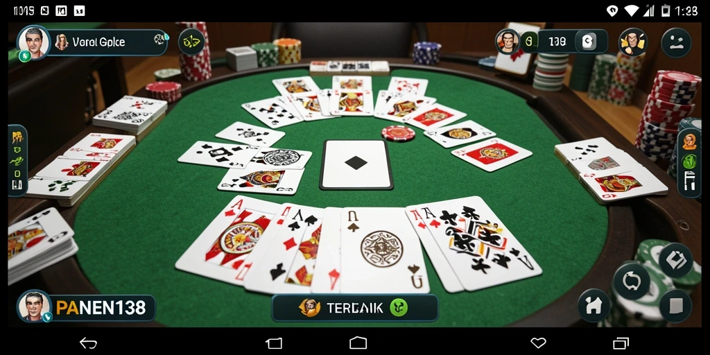 Tampilan gameplay Gaple yang seru dan interaktif di PANEN138.