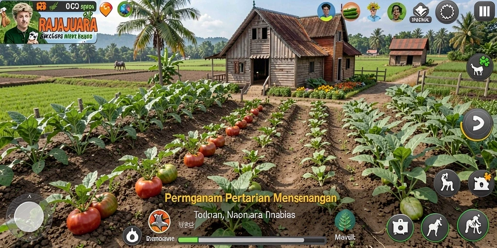 Tampilan gameplay yang menantang dan menyenangkan di RAJAJUARA.