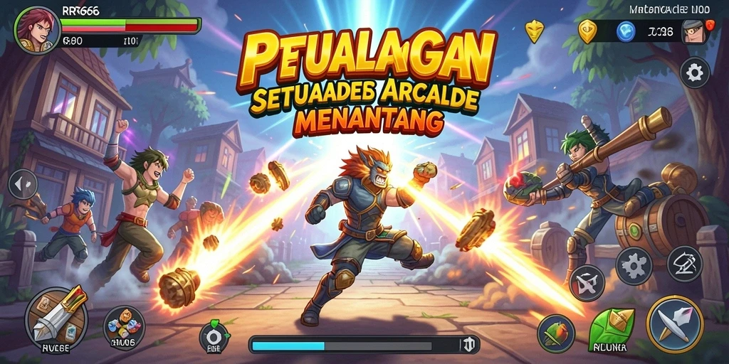 Tangkapan layar gameplay RR666 dengan aksi Arcade yang mendebarkan.