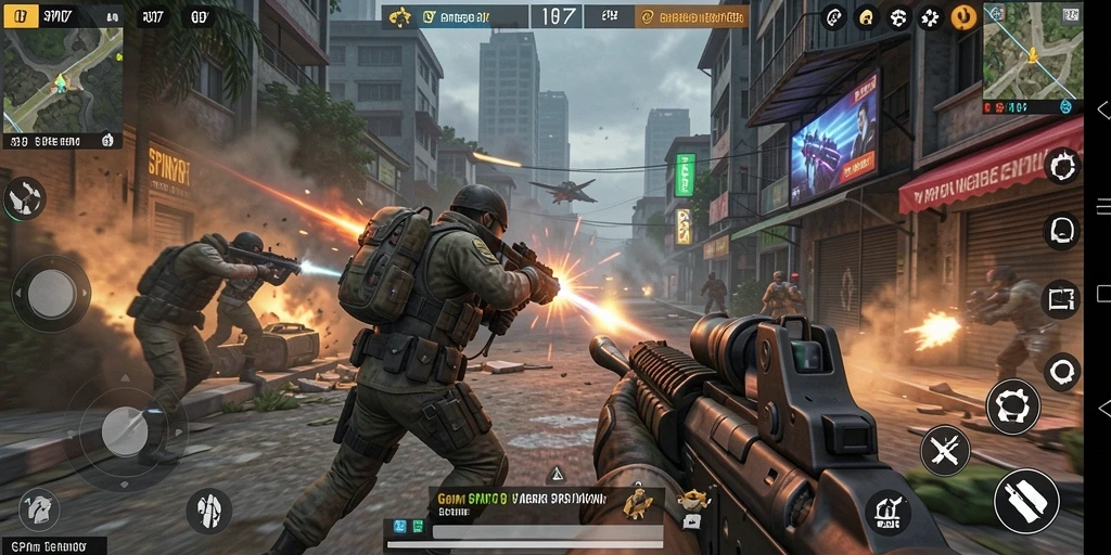 Tampilan gameplay SPIN707 yang mendebarkan dan penuh aksi.