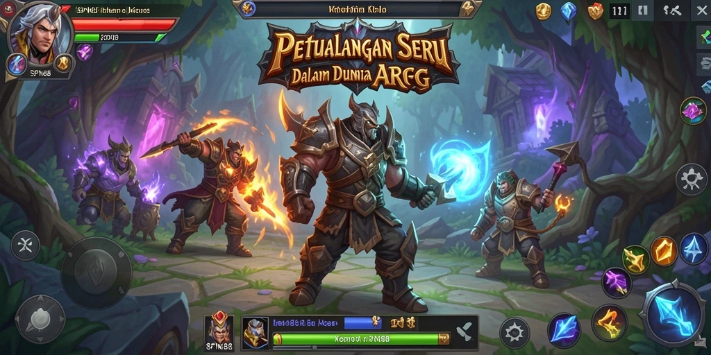 Tampilan gameplay seru dalam dunia ARPG yang memukau.