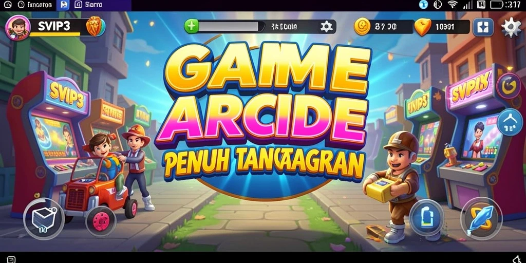 Screenshot SVIP3 yang menampilkan pengalaman gameplay Arcade yang seru.
