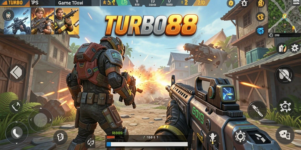 Tangkapan layar menunjukkan aksi mendebarkan dalam gameplay TPS.
