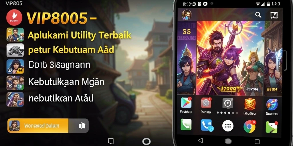 Tampilan antarmuka utama VIP805 yang menawan dan fungsional.