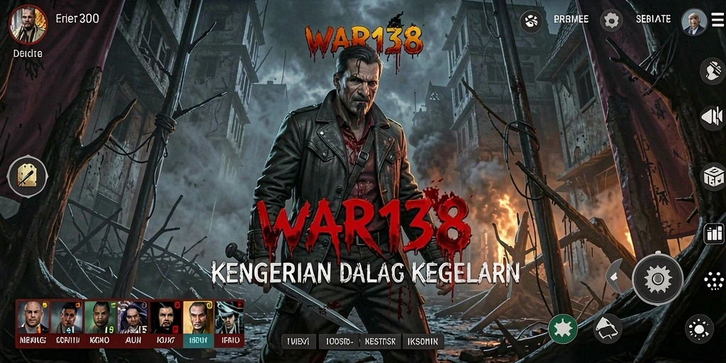 Screenshot gameplay yang menampilkan momen mencekam dalam WAR138.